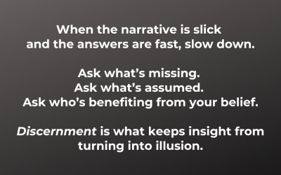 Why Discernment Might Be Your Most Underrated Skill